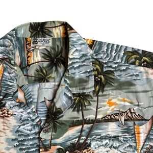 Aloha Republic Hawaiian Button Camp Shirt Tropical Beach Camp XXL Hawaii Vtg‎